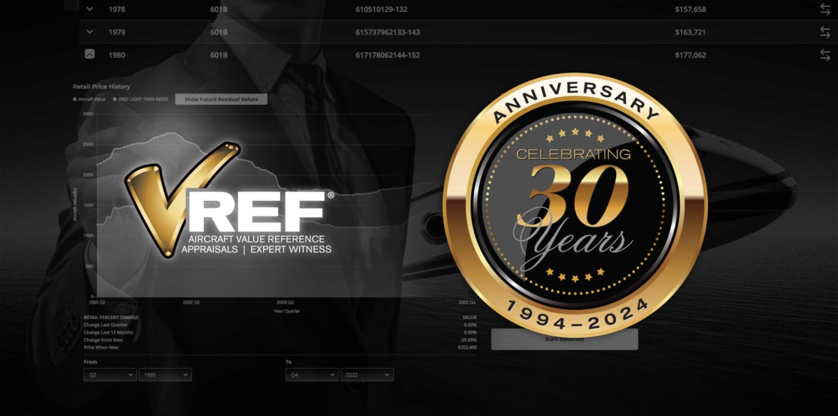 Vref Node VREF Turns 30 | VREF Aircraft Values & Appraisals